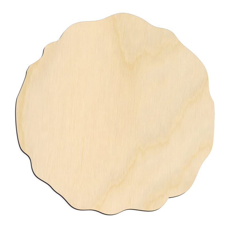 Laser-cut baltic birch silhouette of Rough Circle