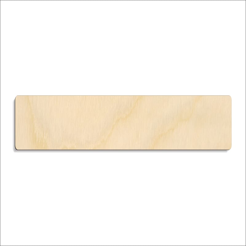 Laser-cut baltic birch silhouette of RULER