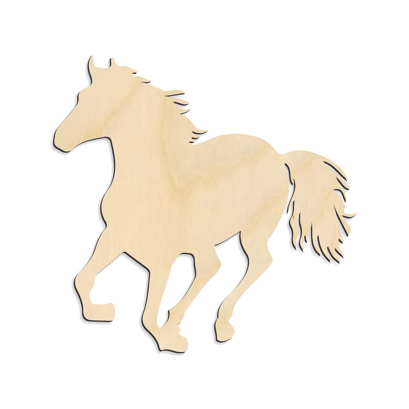 Laser-cut baltic birch silhouette