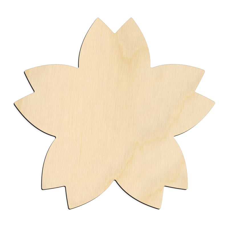 Laser-cut baltic birch silhouette of SAKURA CHERRY BLOSSOM FLOWER
