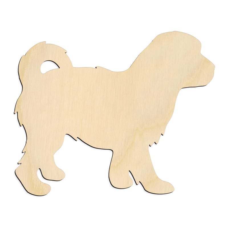 Laser-cut baltic birch silhouette of SHOW DOG COCKAPOO SILHOUETTE