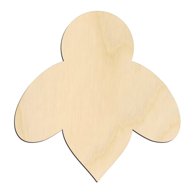 Laser-cut baltic birch silhouette of STANDARD BEE ICON