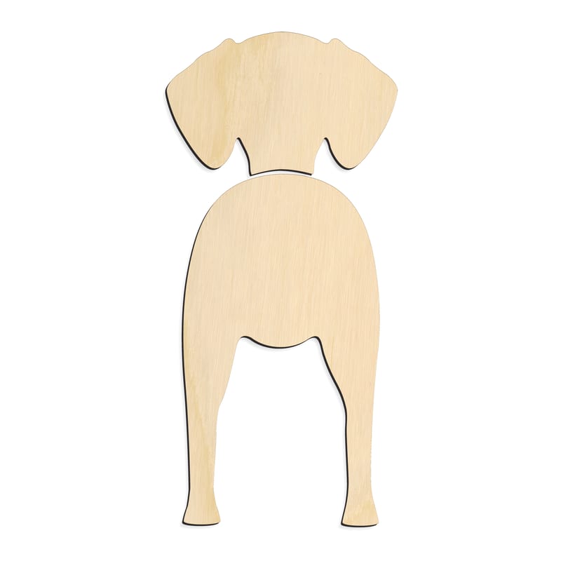 Laser-cut baltic birch silhouette of VIZSLA