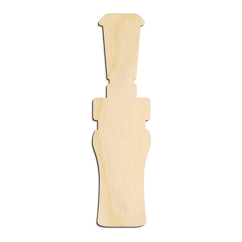 Laser-cut baltic birch silhouette of WATERFOWL DUCK GOOSE CALL