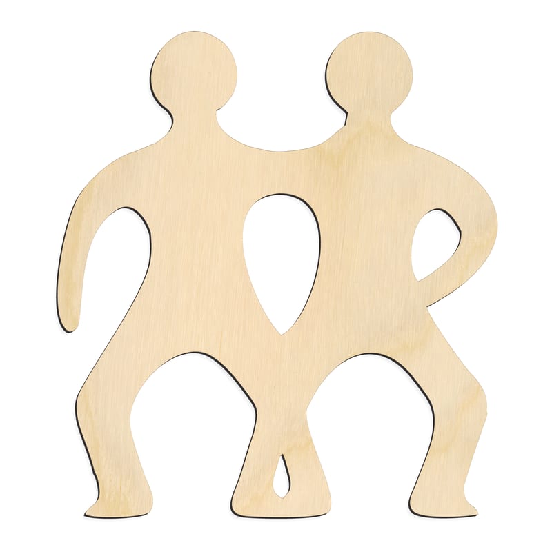 Laser-cut baltic birch silhouette of ZODIAC GEMINI
